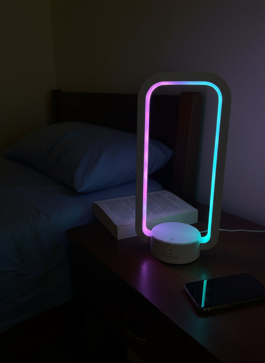 Rectangular USB LED Light With Remote - Rechargeable