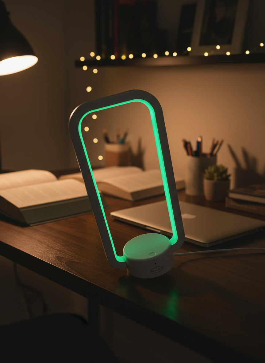 Rectangular USB LED Light With Remote - Rechargeable