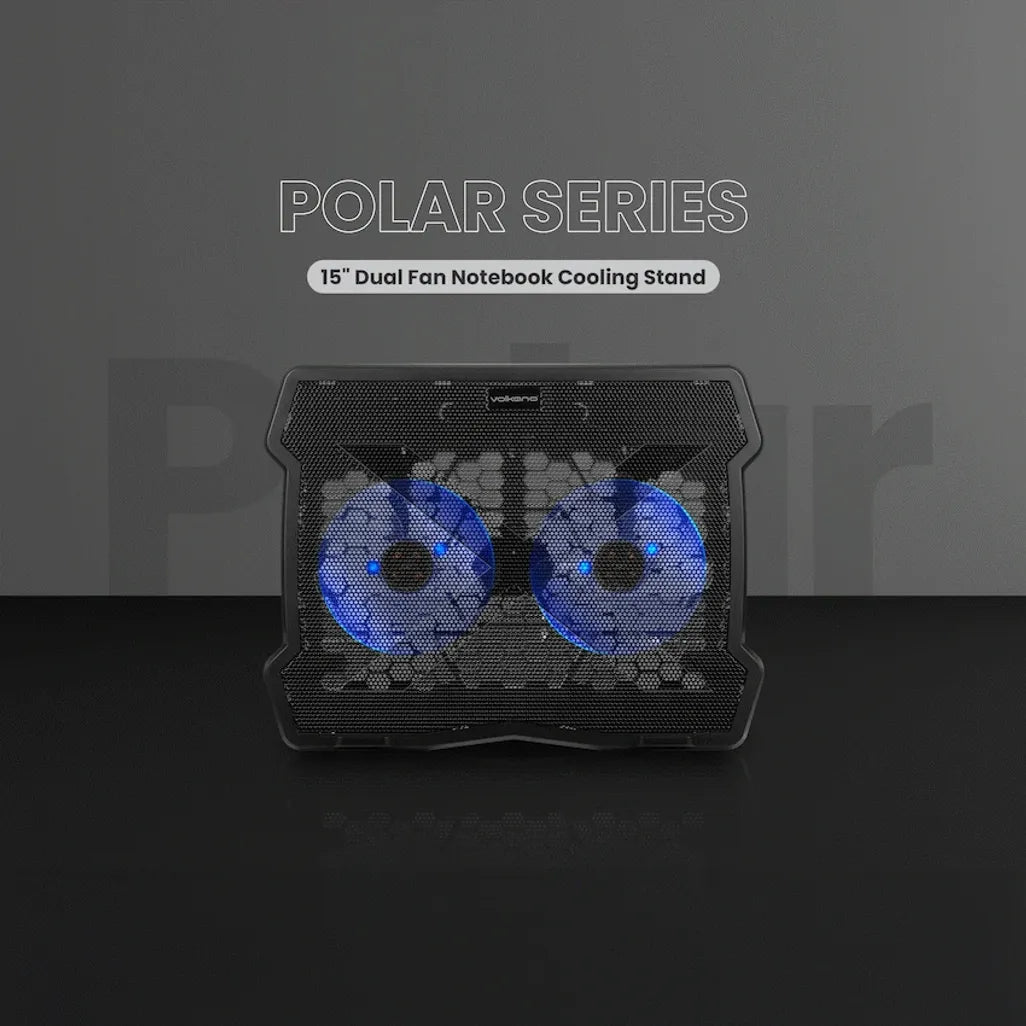 Volkano Polar Series 15 inch Dual Fan Notebook Cooling Stand