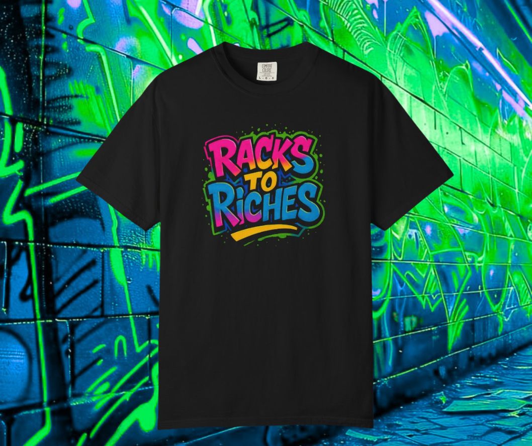 Official RogerRacks Bright Racks to Riches Unisex T-shirt