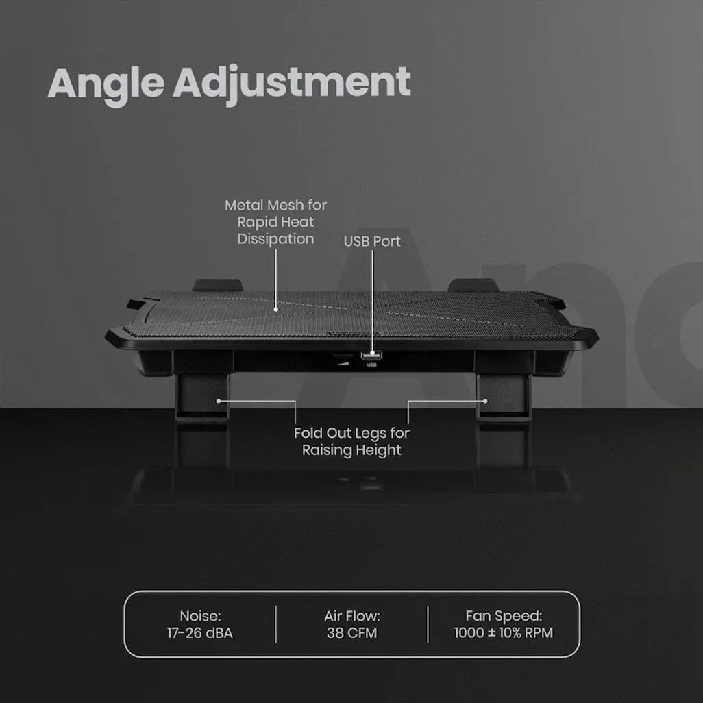Volkano Polar Series 15 inch Dual Fan Notebook Cooling Stand