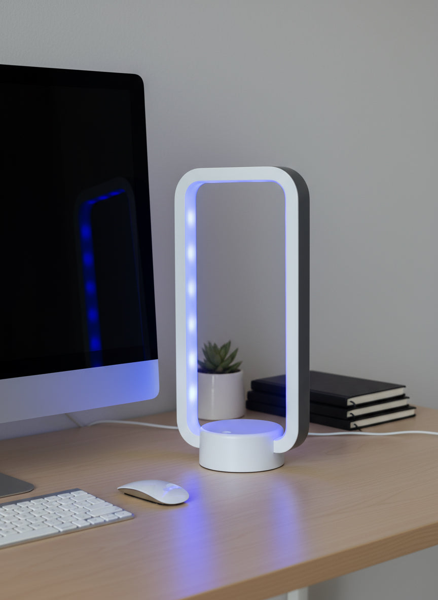 Rectangular USB LED Light With Remote - Rechargeable
