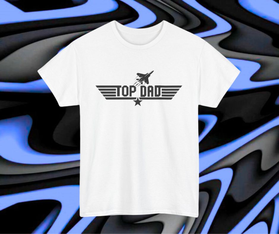 Top Dad Jet Designs Sublimation print T-shirt